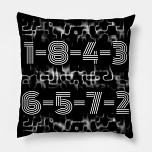 1-8-4-3 vintage Pillow