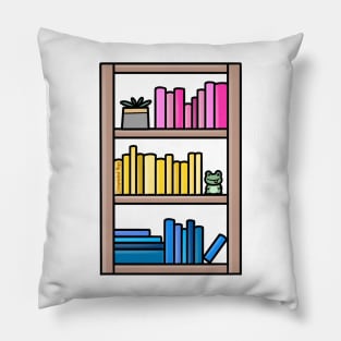 Subtle Pansexual Pride Bookcase Pillow