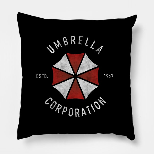 Umbrella Corporation Pillow by kyousaurus