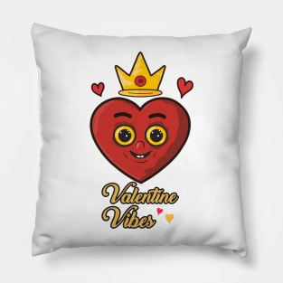 Groovy Valentine Vibes Valentines Day Pillow