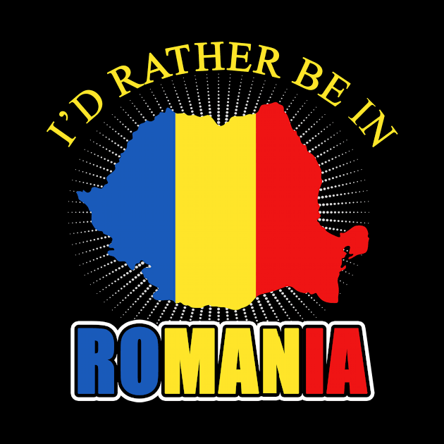 I'd Rather Be In Romania by funkyteesfunny