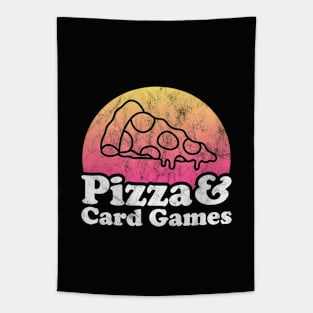 Pizza Lover Pizza and Card Games Tapestry