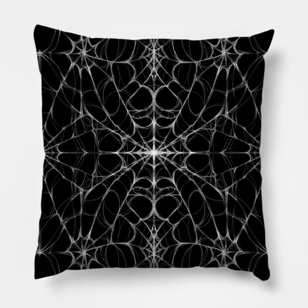 Spiderweb Pattern Pillow by pbarbalios