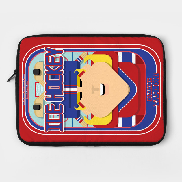 Ice Hockey Red and Blue - Faceov Puckslapper - Hazel version