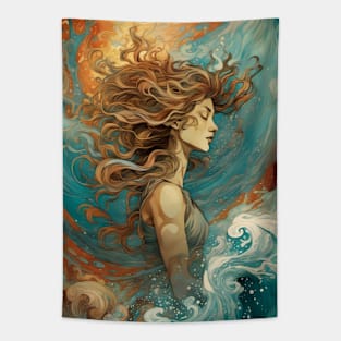 Sunset of cosmic ocean 1 Tapestry