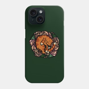 Orange Cat Cute Kitty Ball Phone Case