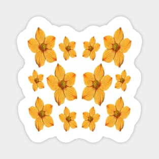 Yellow flowers Magnet