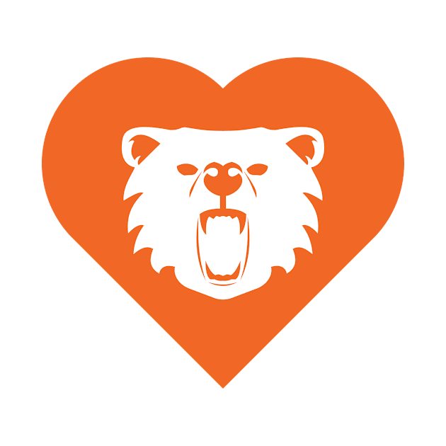 Bear Mascot Cares Orange by College Mascot Designs