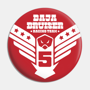 1974 - Baja Bruiser (Eagle Design - White on Red) Pin