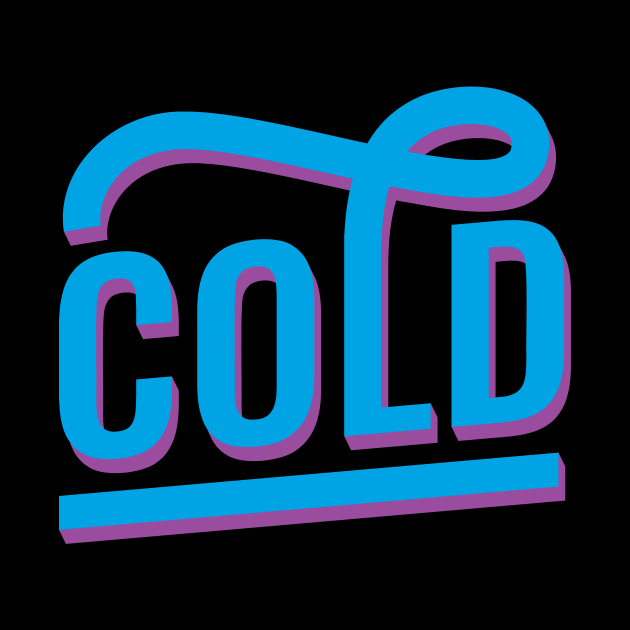 Cold Typographic Design by Imaginariux