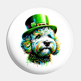 Pumi Embraces St. Patrick's Day Spirit in Graffiti Style Pin