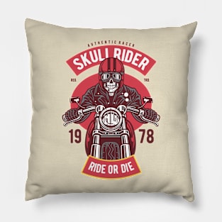 Skull Rider Pillow