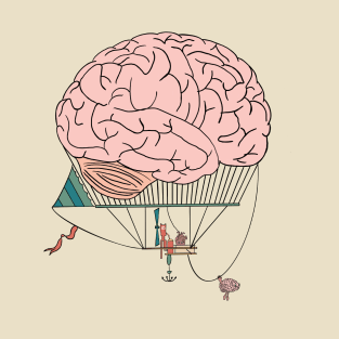 Hot air brain balloon T-Shirt