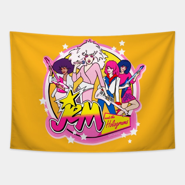 Jem and the Holograms - Pop art Tapestry by Sketchy