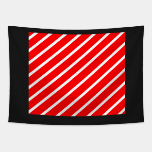 Diagonal lines - red and white. Tapestry