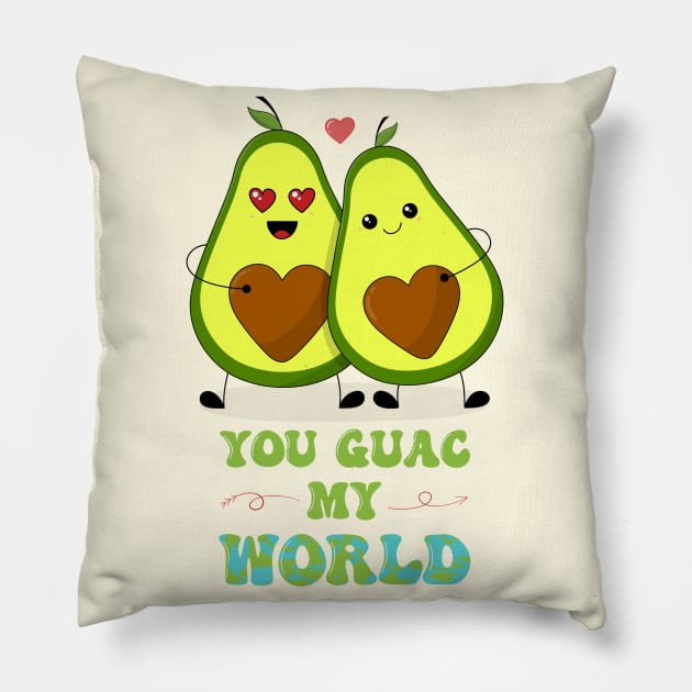 You Guac My World Pillow by ShutterStudios