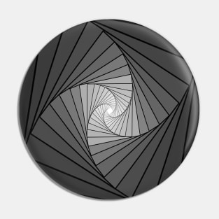 Gray to black spirals Pin