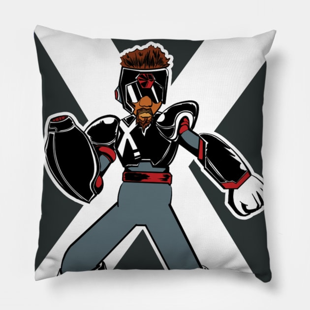 Malcolm X: Hero Reincarnated Pillow by Mlamoth