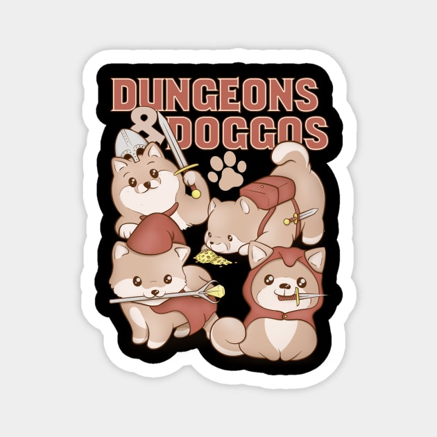 Dungeons & Doggos Magnet by Glassstaff