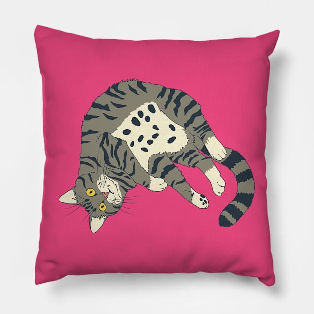 Whisper the Cat Pillow by Bloom With Vin