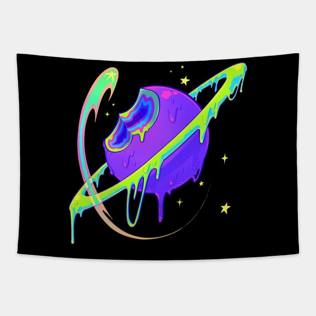 Goopy Planet Tapestry by Crazycatsrule