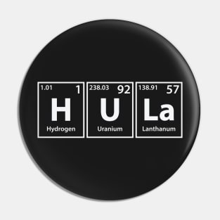 Hula (H-U-La) Periodic Elements Spelling Pin