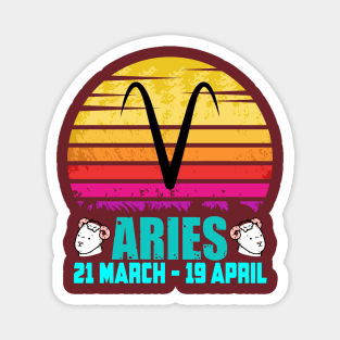 Aries Zodiac Sign Magnet