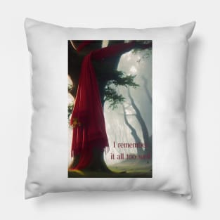 Red Scarf in Tree Lyrics Pillow