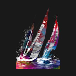 Sailing sport art & sailing T-Shirt