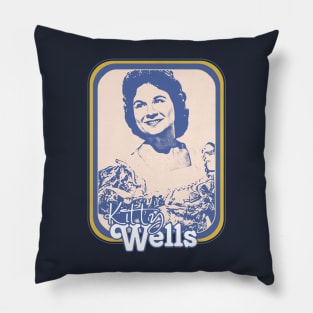 Kitty Wells /// Retro Style Country Artist Fan Design Pillow