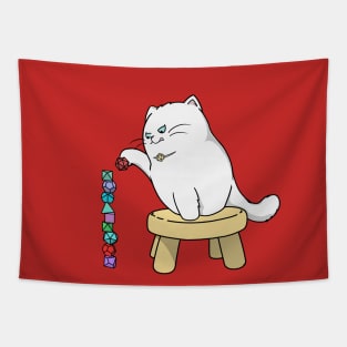 Gaming Cat (Stacking Dice) Tapestry