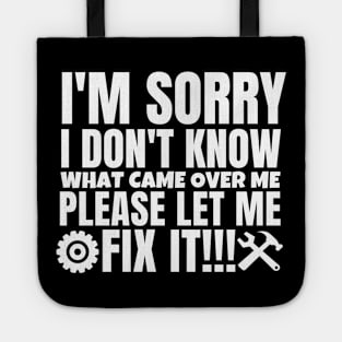 I'm sorry I don't know what came over me, please let me fix it!! Tote