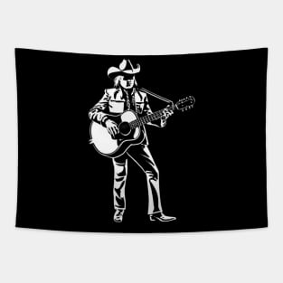 Dwight Yoakam Playing Guitar Tapestry