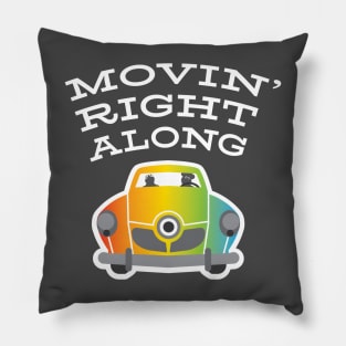 Movin' Right Along podcast logo Pillow