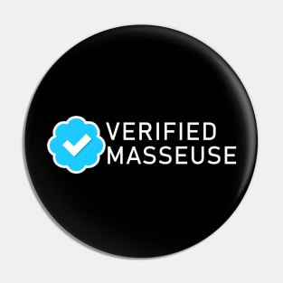 Masseuse Verified Blue Check Pin