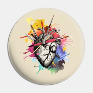 Drawing lovers, for artist, creation, art lovers Pin