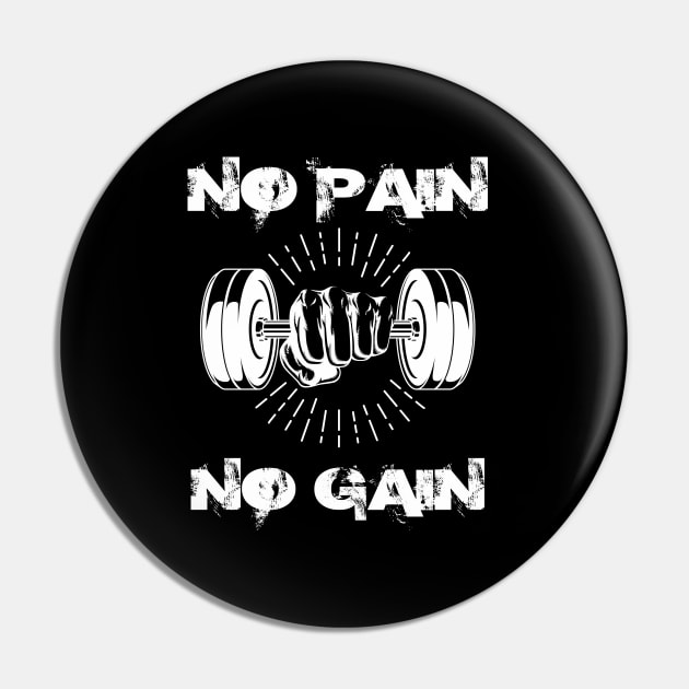 No pain no gain - Crazy gains - Nothing beats the feeling of power that weightlifting, powerlifting and strength training it gives us! A beautiful vintage design representing body positivity! Pin by Crazy Collective