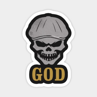 Newsboy Skull God Magnet