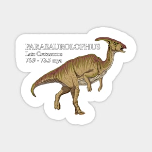 Realistic drawing of Parasaurolophus Magnet