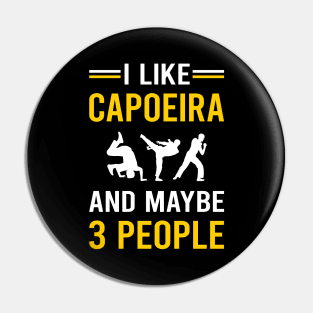 3 People Capoeira Pin