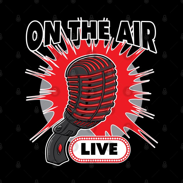 On The Air Live Vintage Microphone by eShirtLabs