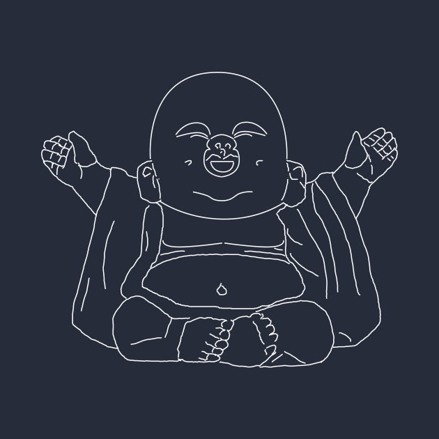 Buddha Baby - Light on Dark by draftsman