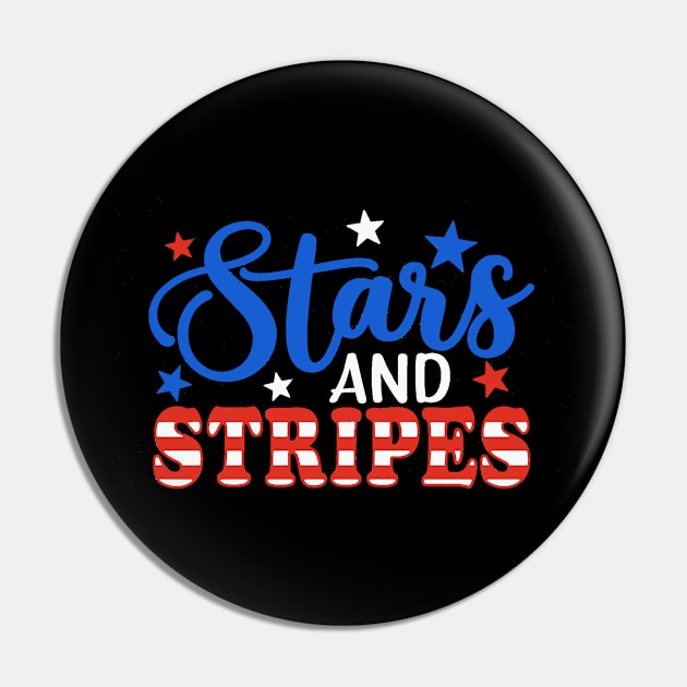 Stars & Stripes Pin by Glenn Landas Digital Art