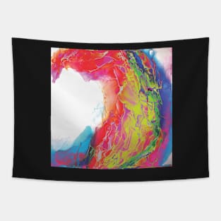 Trippy Psychedelic Wave Painting Tapestry