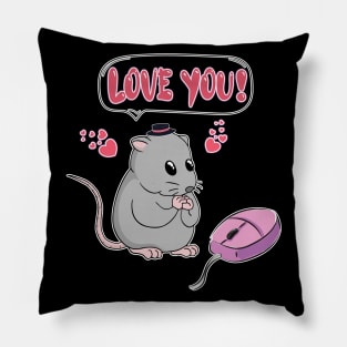 Love you mouse! Pillow