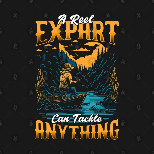 A reel Expart Can Tackel Anything | Fishing lover by T-shirt US