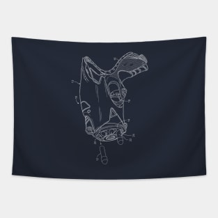 Toy Gun Tapestry