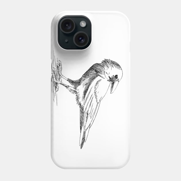 Vintage Crow Phone Case by Illume Stickers