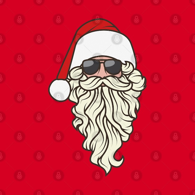 Santa Claus Wearing Sun Glassses by crissbahari