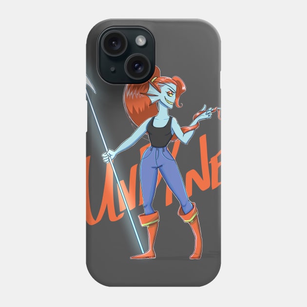 Undyne's Grafitti Phone Case by ShaShaRabi